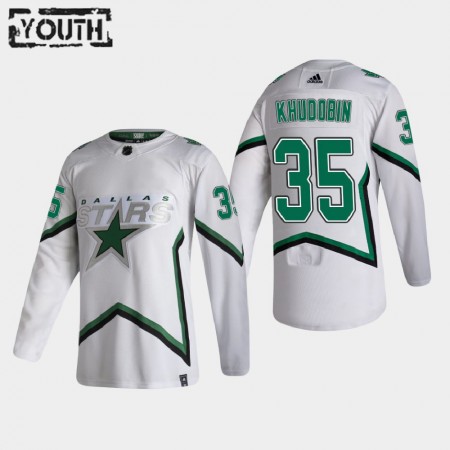 Dallas Stars Anton Khudobin 35 2020-21 Reverse Retro Authentic Shirt - Kinderen
